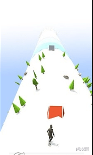 滑雪道跑步