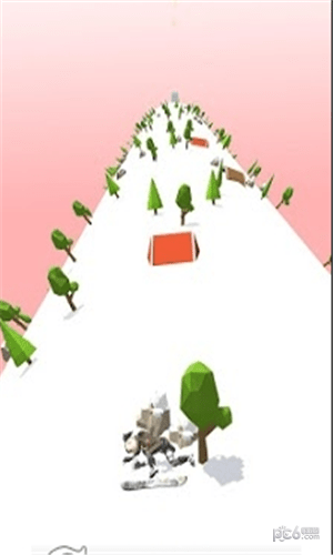 滑雪道跑步